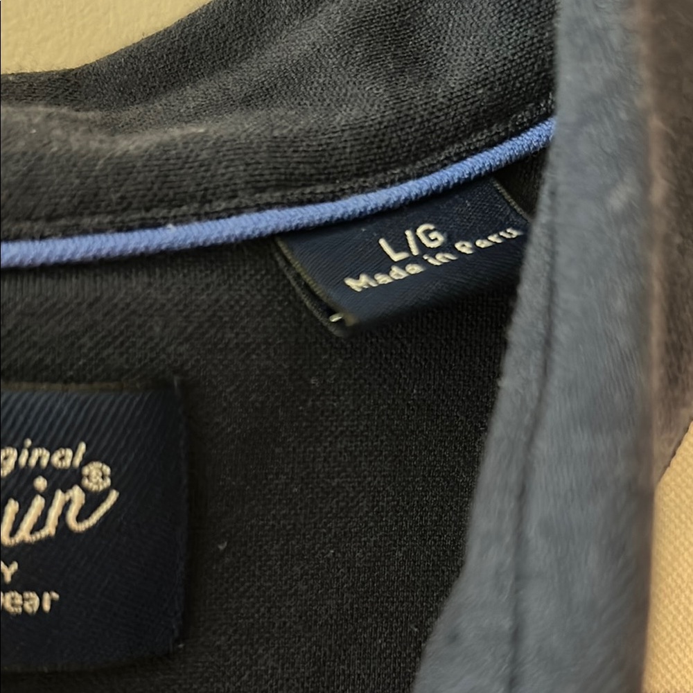 Original Penguin Polo Shirt in Blue and Red Stripes - Picture 3 of 5